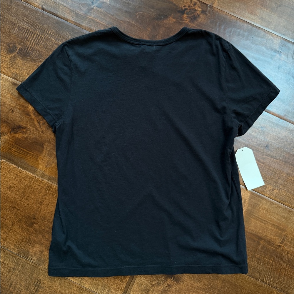 NWT Donni The Jersey Tee in Black Supima Cotton - Picture 6 of 6